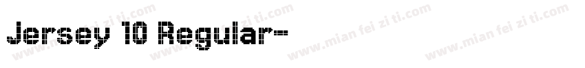 Jersey 10 Regular字体转换